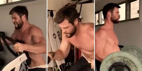 This Is What Chris Hemsworths Insane Workout Looks Like Mens Health