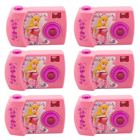 Disney Princess Clicking Camera Toy 6 Pack 3 5 In X 2 3 In With View Finder Play Party Favor