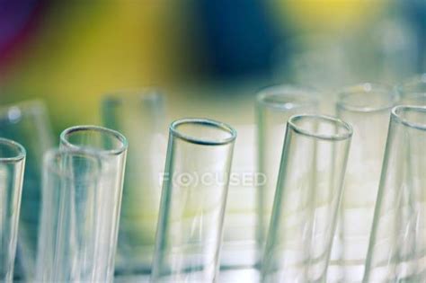 Group Of Laboratory Test Tubes — Empty Biological Stock Photo
