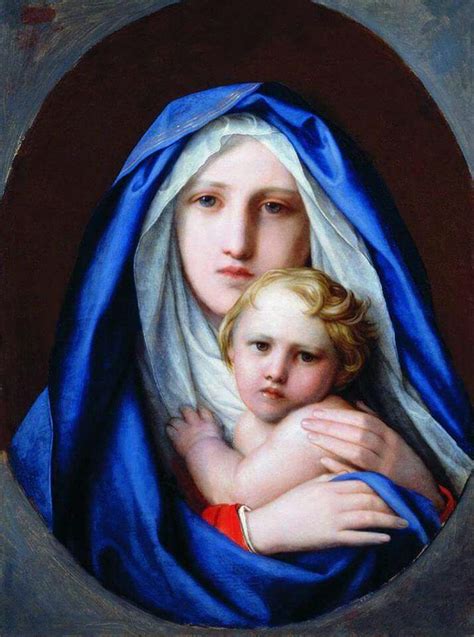 Virgin Mary N Her Son Jesus Divine Mother Madonna