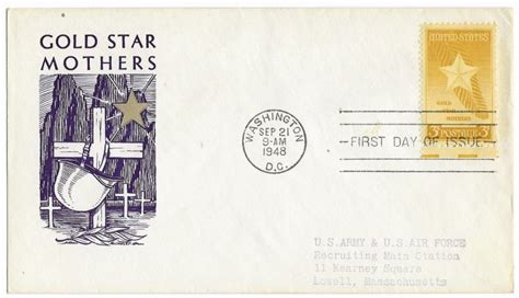 1948 Fdc 969 3c Gold Star Mothers Mccawley United States General