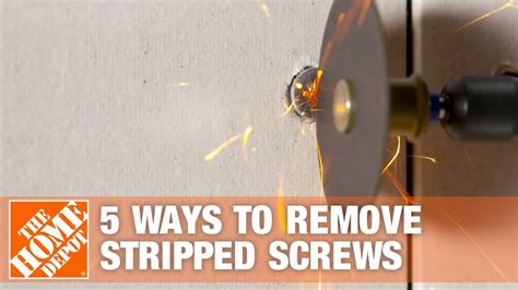 5 Easy Ways To Remove Stripped Screws The Home Depot Youtube