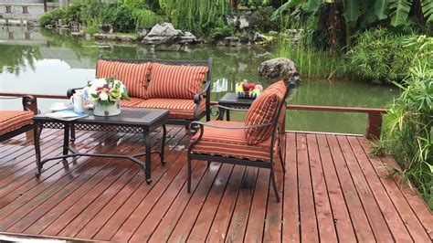 Huge selection of outdoor furniture products. Patio Cast Aluminum Furniture Set Outdoor Garden Sofa Set ...