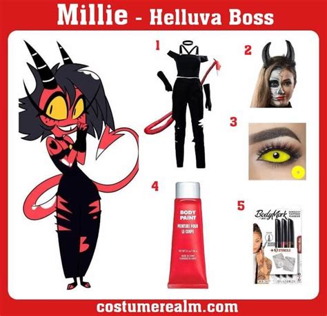 Dress Like Millie From Helluva Boss Helluva Boss Millie Costume For