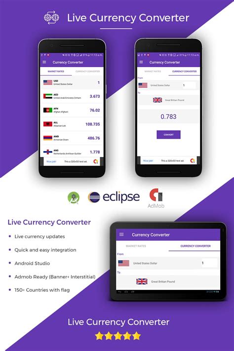 Live Currency Converter App Template 76764