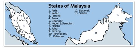 Malaysia State Map Isaiahctzx