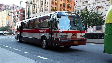 Jamaica Buses Inc 1994 Tmc Rts 06 3865 In Downtown Brooklyn Youtube