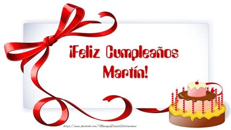 Feliz Cumple Martín 🎂 Tartas Felicitaciones De Cumpleaños Para
