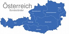 Österreich Bundesländer interaktive Landkarte | Image-maps.de