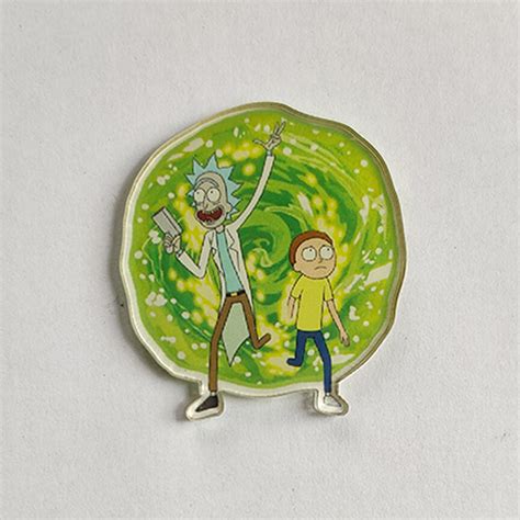 Rick N Morty Lapel Pin The Product Lab