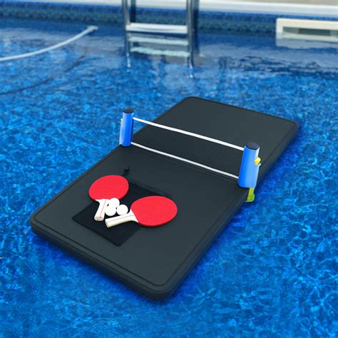Floating Ping Pong Table Pool Float 4 Feet Long Includes Net Paddles