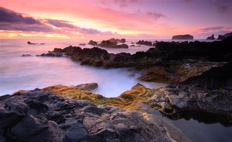 Photography Landscape Nature Sea Water Coast Rock Rock Formation Portugal Azores