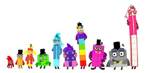 Numberblocks 1 10 Halloween Outfits By Alexiscurry On Deviantart