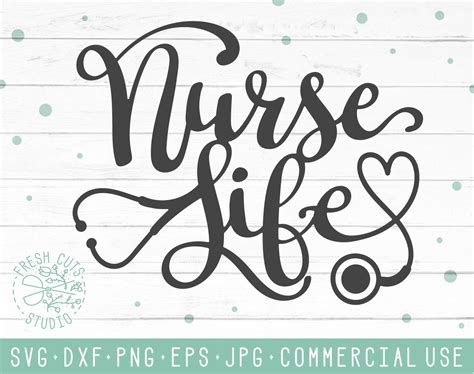 Nurse Life Svg Design Instant Download Graphic For Shirts Etsy