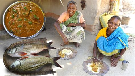 Big Size Rohu Fish With Mustard Seeds Curry Cooking Tribe Grandmother S
