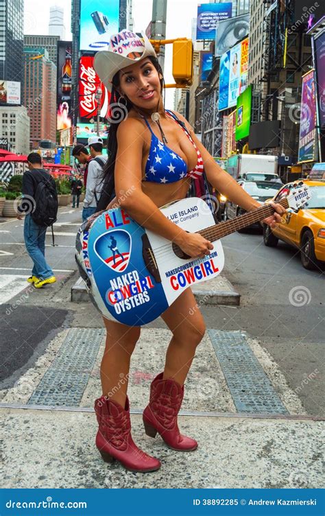 Naked Cowgirl Times Square Editorial Photo CartoonDealer Com