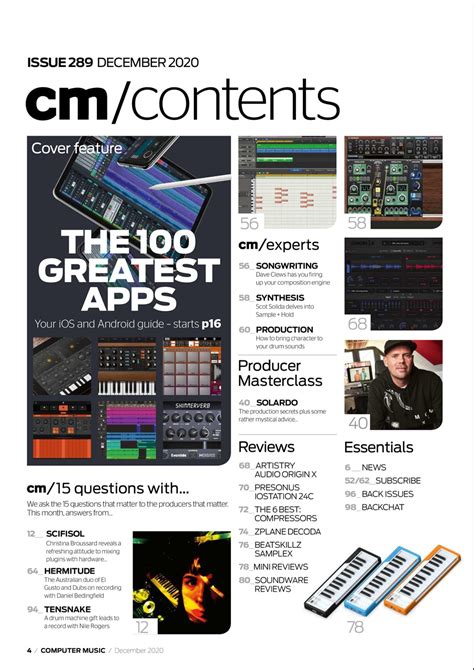 Table of contents  show find the best computer for music production below: Computer Music Magazine - December 2020 Subscriptions ...