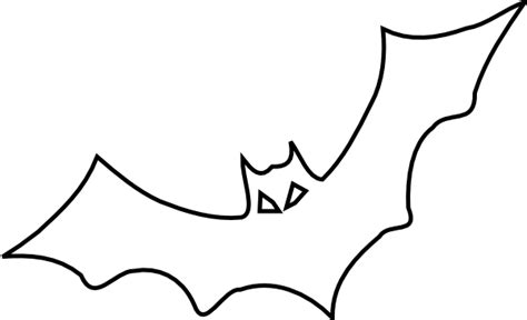 Bat Black And White Bat Outline Clip Art At Vector Clip Art Wikiclipart