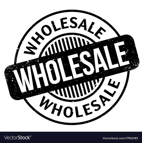 Wholesale Rubber Stamp Royalty Free Vector Image