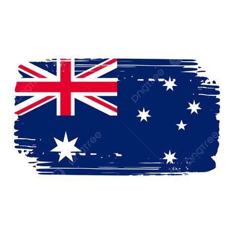 Australia Flag Png Picture Australia Flag Painted Brush Transparent