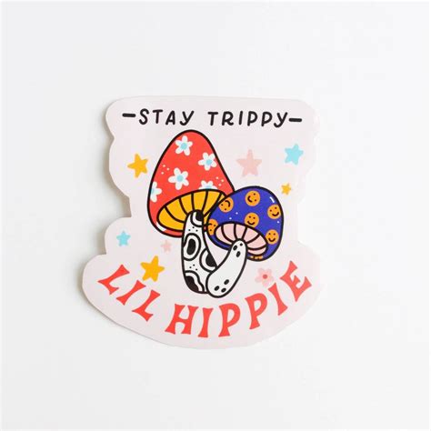 Stay Trippy Sticker Typo Market