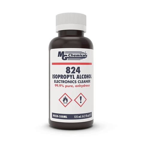 Mg Chemicals 824 999 Isopropyl Alcohol Liquid Cleaner 125 Ml Bottle