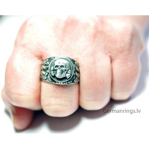 German Waffen Ss Officers Totenkopf Ring For Sale