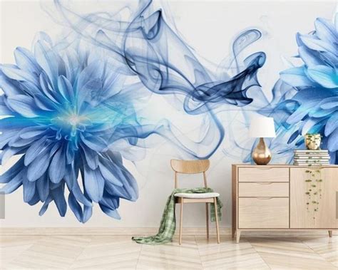 Wallpaper, blue, pastel, blur, backgrounds, sky, clear sky. 3D Blue-tones, Abstract, Watercolor, Flower Wallpaper ...
