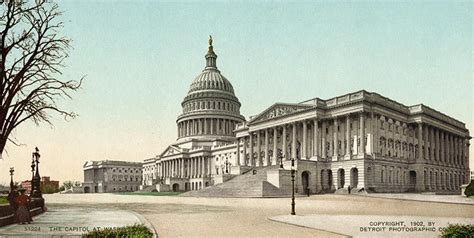 Vintage Photo Of The Us Capitol Washington Dc From C1902 Stretch