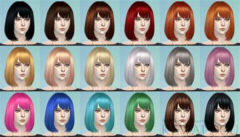 Sims 4 More Hair Colors Cc Hbret
