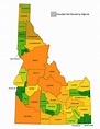 Map Of Counties In Idaho - Oakland Zoning Map
