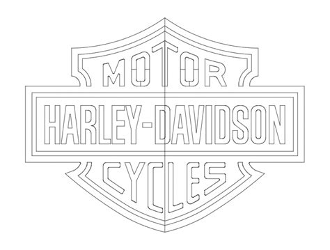 Harley Logo Free Dxf File Free Download Dxf Patterns