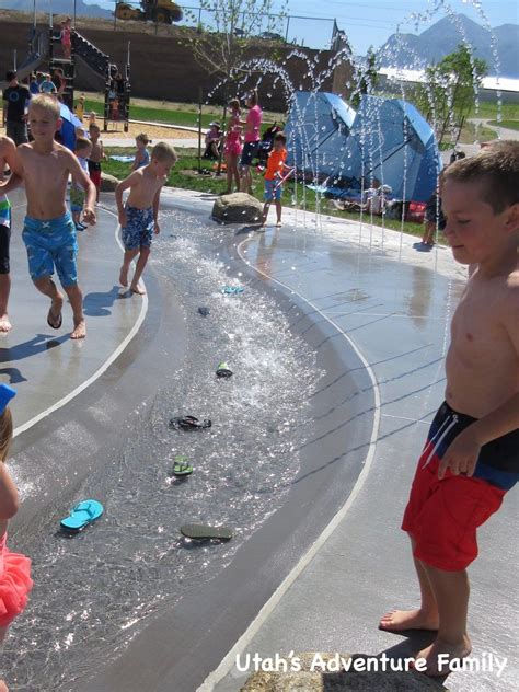 Build your backyard splash pad or commercial splash park with us! Lehi Splash Pad at Ivory Ridge Park | Splash pad, Backyard ...