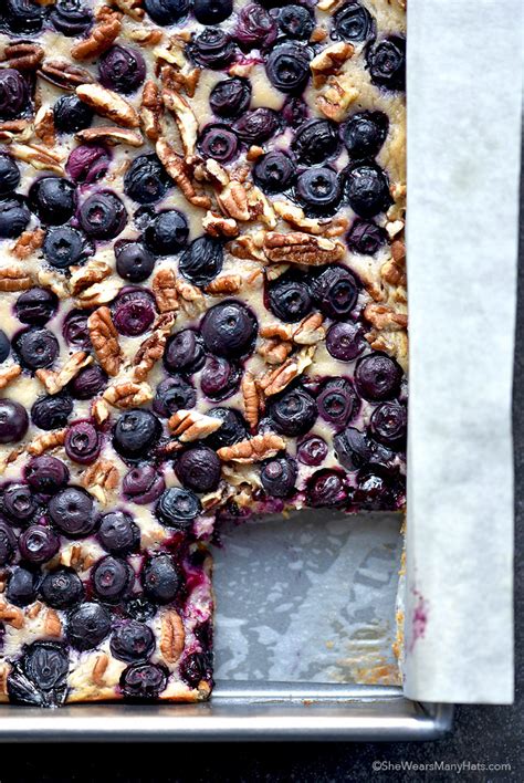 Oatmeal Lemon Blueberry Bars She Wears Many Hats