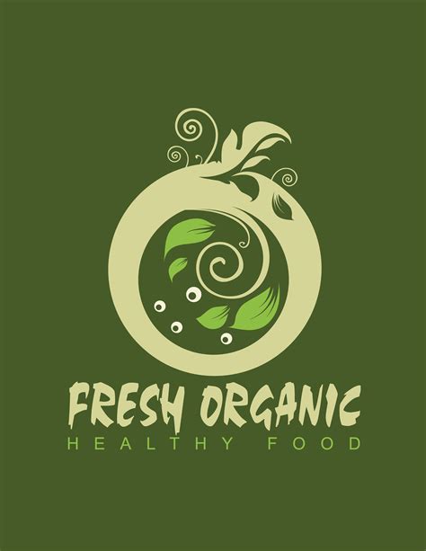 Organic Food Logo On Behance