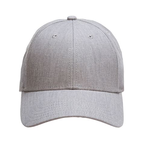 Grey Denim Baseball Cap