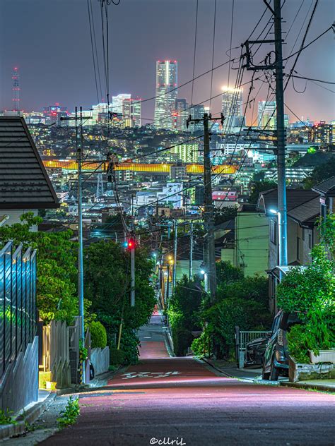Night View Of Yokohama City Japan