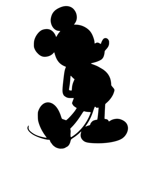 Free Printable Mickey Mouse Silhouette Free Printable Templates