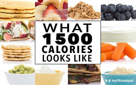 What 1500 Calories Looks Like Infographic Myfitnesspal