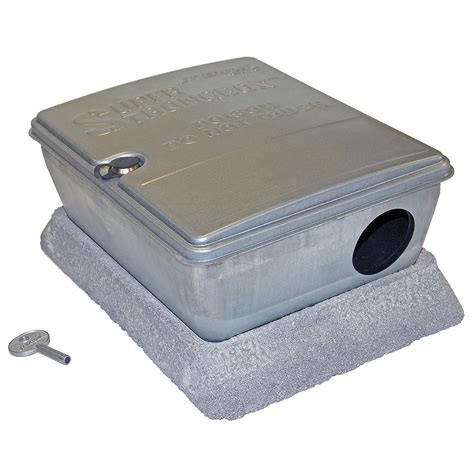 Super Strongbox™ Galvanized Steel Tamper Resistant Bait Station With