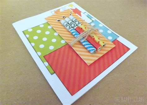 The discover it® chrome is another great option for a general cash back card with a gas component. Money Candle Birthday Card - The Happy Scraps