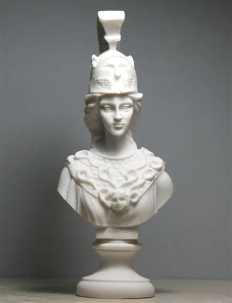 ATHENA ANCIENT GREEK Goddess Of Wisdom Sculpture Statue Bust Artifact Minerva PicClick