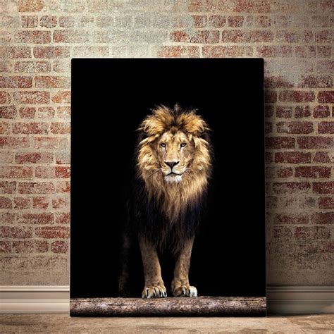 Lion Wall Art Lion Wall Decor Lion Poster Lion Canvas Lion Canvas