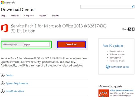 Update Office 2013 To Service Pack 1