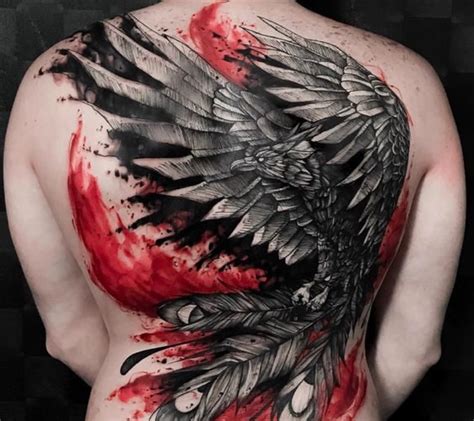 Back Raven Tattoo Raven Tattoos