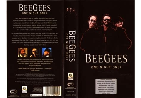 Bee Gees One Night Only 1997 On Eagle Rock Entertainment United
