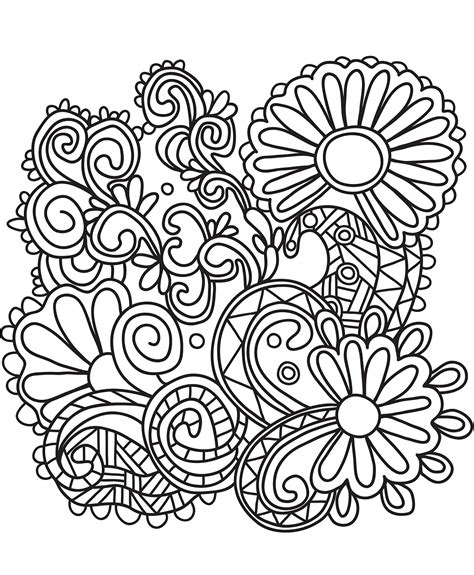 Easy Doodle Art Coloring Pages