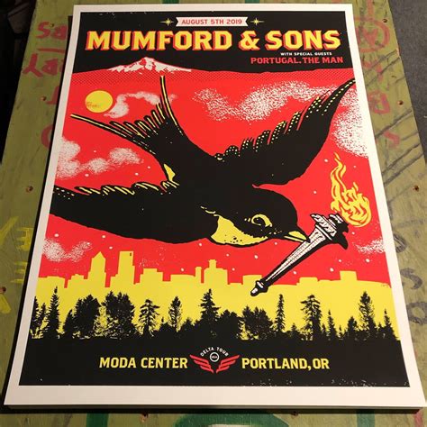 Pinkbikeralph — Mumford And Sons 80519 Portland Poster Ap