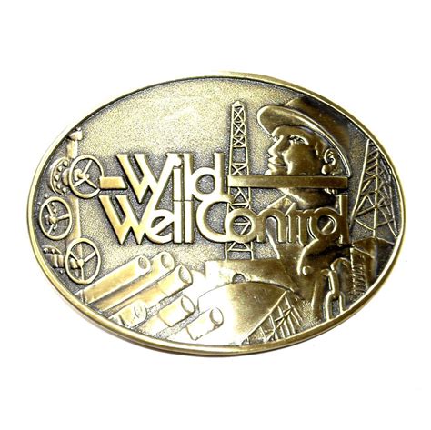 Wild Well Control Texas Limited Edition Solid Brass Belt Buckle Texas