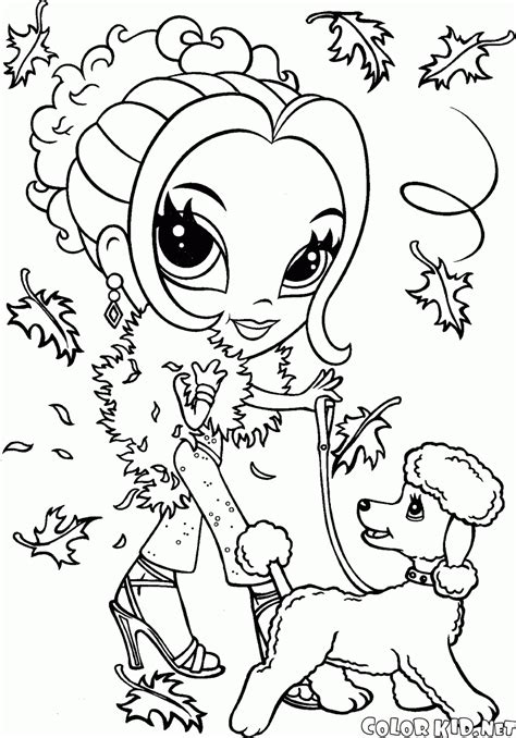 ⭐ fashion coloring book glitter includes 60+ fashion coloring pages for sparkle color! Coloring page - Lisa Frank Glamour Girl